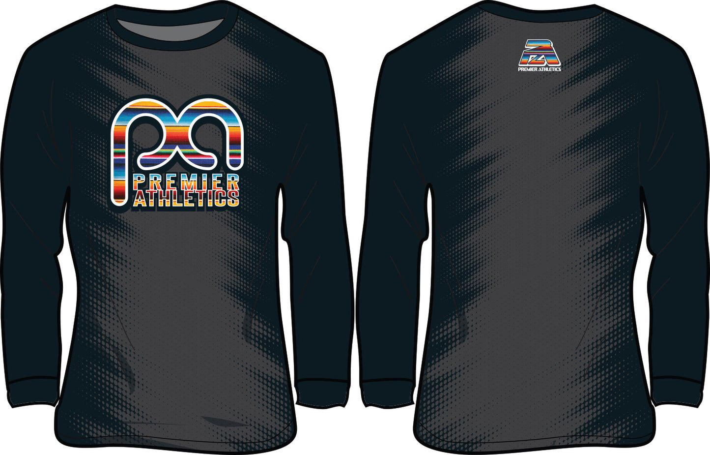 ROUNDED PA SERAPE - BLACK