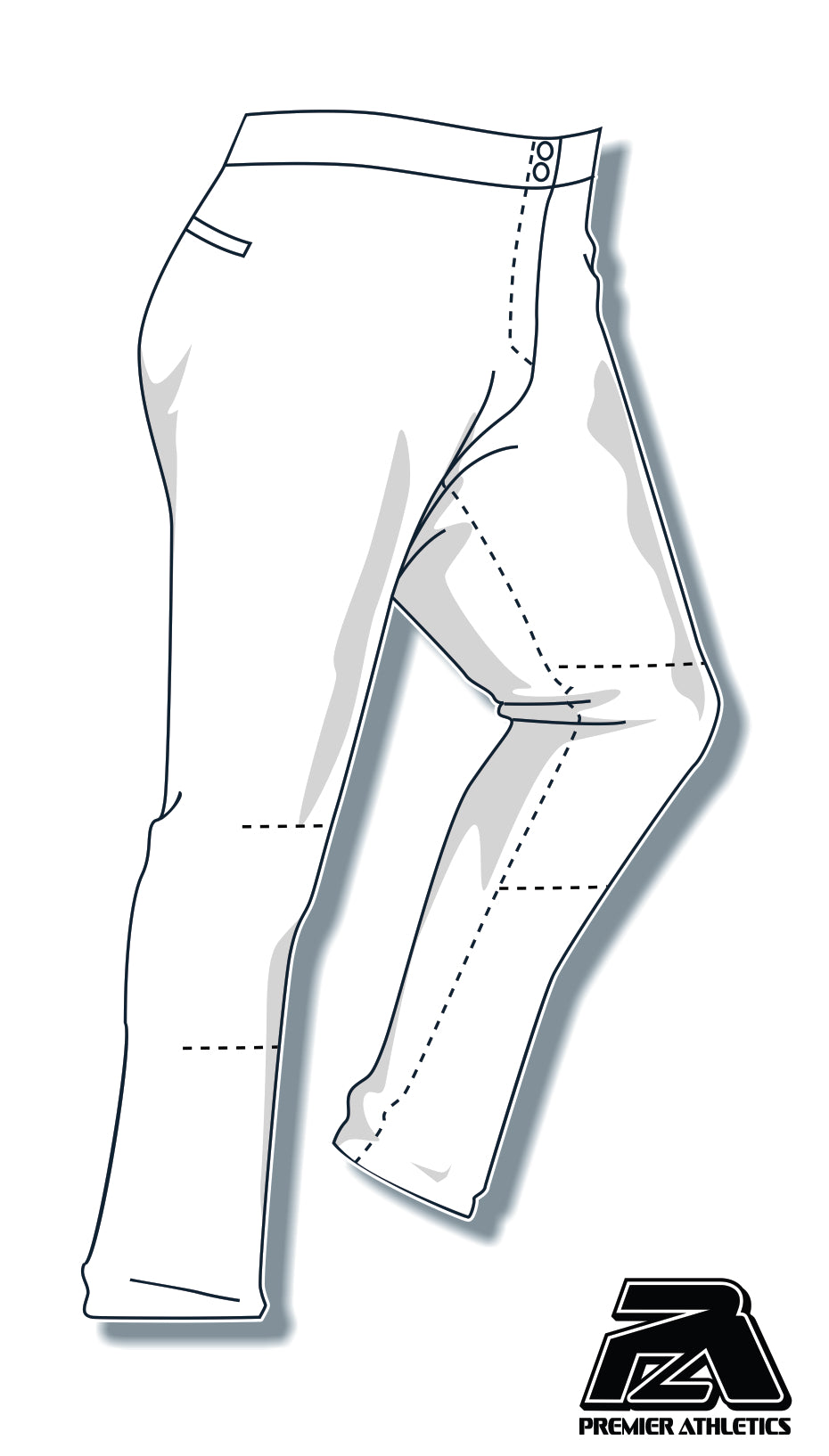 PA-4000 Women's Softball Pants - White