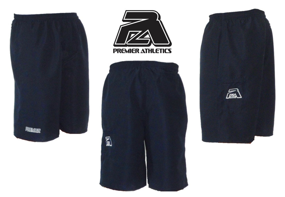 11" Navy Microfiber Shorts