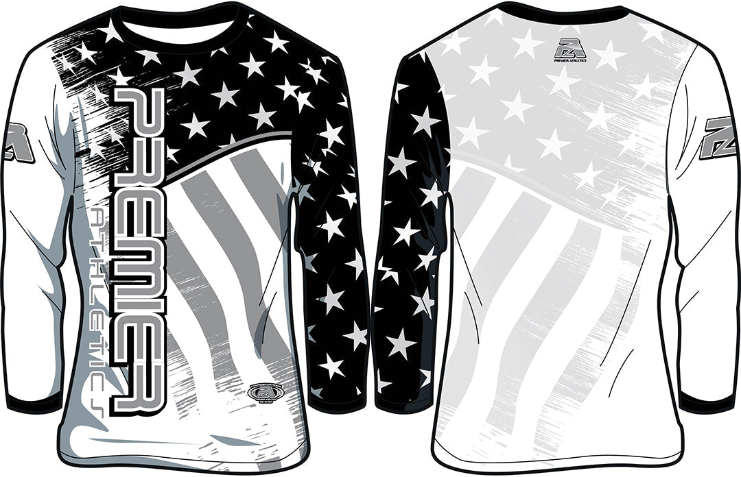 PREMIER USA FLAG - BLACK & WHITE