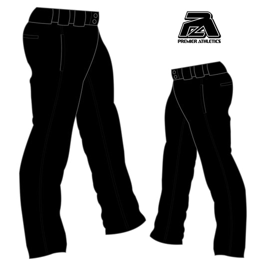 PA-1000 Men's Softball Pants - Black