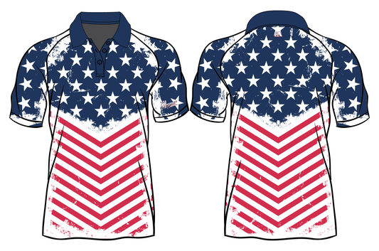 Polo - Stars & Stripes Grunge