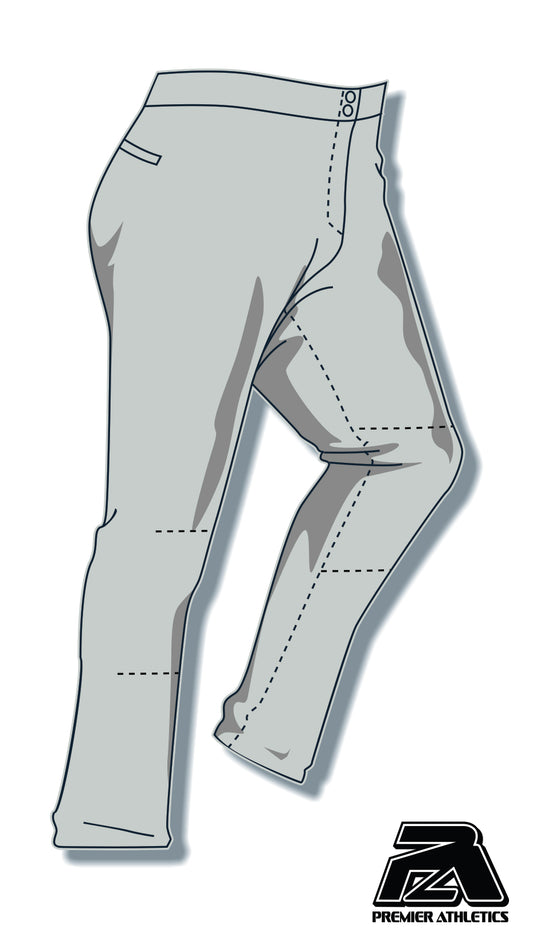 PA-4000 Women's Softball Pants - Grey