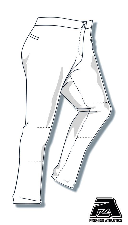 PA-4000 Women's Softball Pants - White