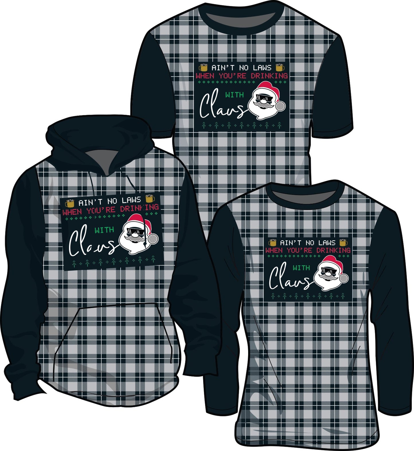Holiday Plaid (Multiple Logos & Colors To Choose From)