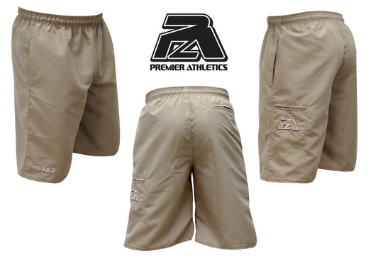 11" Khaki Microfiber Shorts