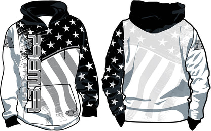 PREMIER USA FLAG - BLACK & WHITE