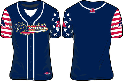Premier USA Script - Navy