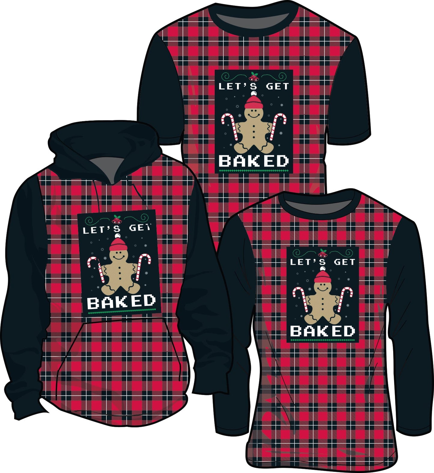 Holiday Plaid (Multiple Logos & Colors To Choose From)