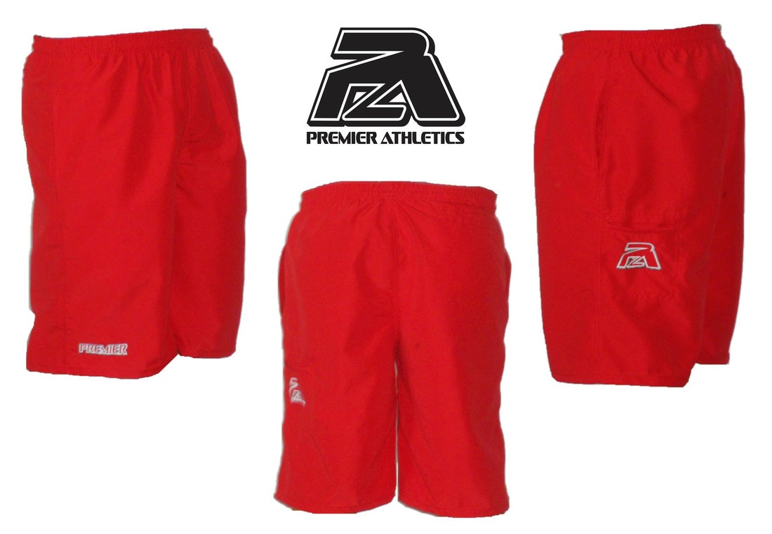 11" Red Microfiber Shorts (CLOSEOUT)