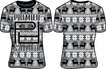PA Reindeer Ugly Sweater - Light Charcoal/Black