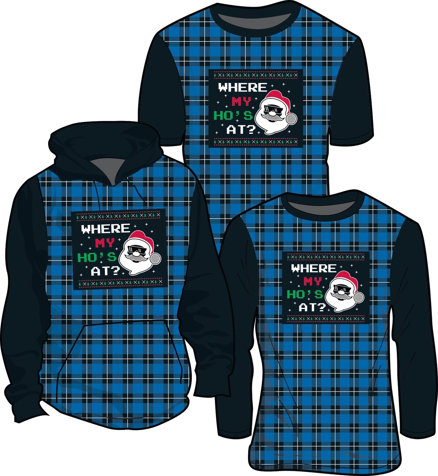 Holiday Plaid (Multiple Logos & Colors To Choose From)